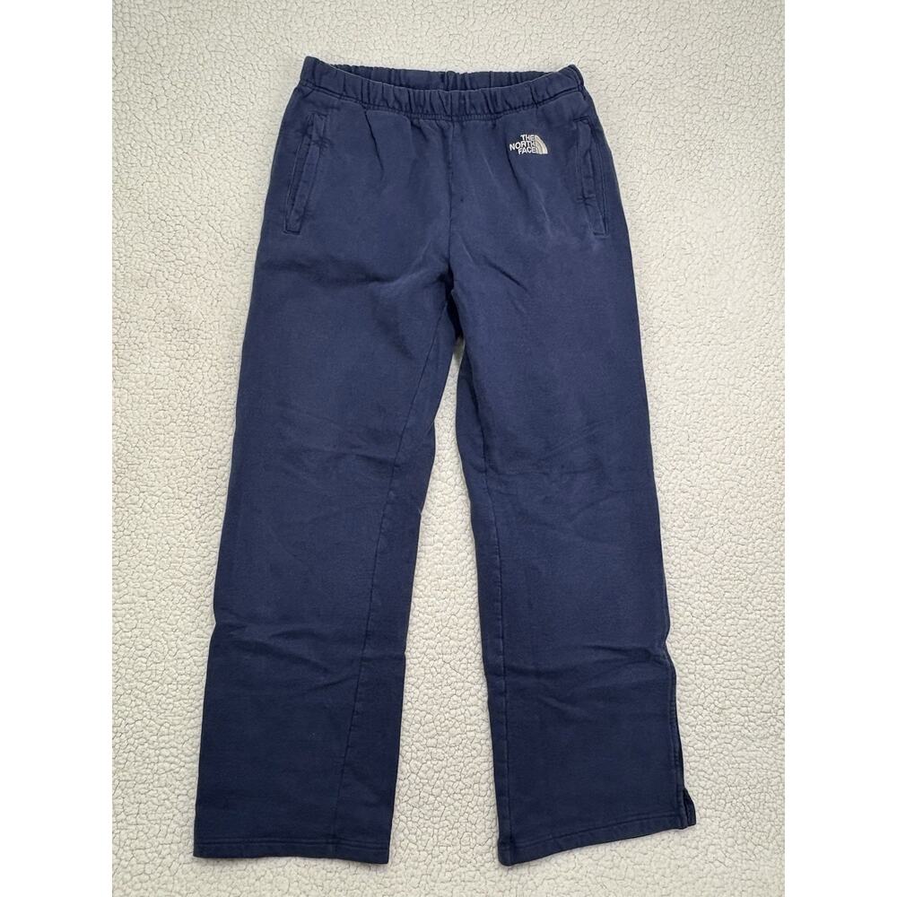 The North Face Sweatpants Mens Medium Navy Straight Leg Drawstring Elastic Waist